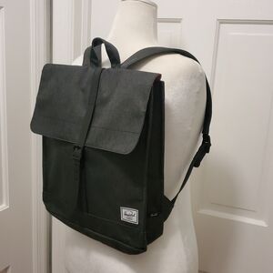 Herschel City Mid Volume Charcoal Gray Slim Backpack, Work, School